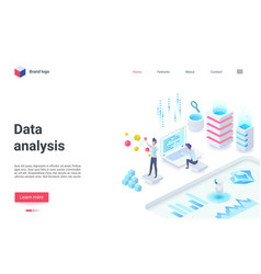 Data Analysis Business Investment Isometric