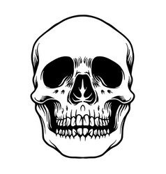 Simple Skull Head Smiley Monochrome