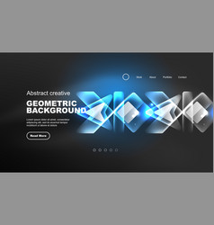 Abstract Background Landing Page Geometric Shape