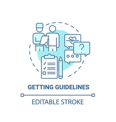 Getting Guidelines Blue Concept Icon