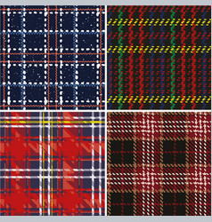 Grunge Tartan Plaid Abstract Collection