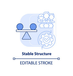 Stable Structure Light Blue Concept Icon