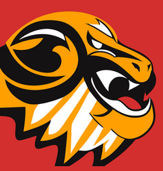 Lions Head Sport Team Logo