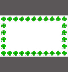 Clover Frame Four Leaf Green Shamrock Border