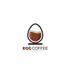 Egg Coffee Logo Color Template