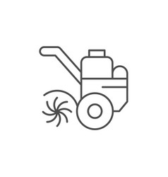 Cultivator Or Tiller Line Icon