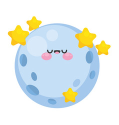 Full Moon Kawaii Sky Character