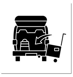 Curbside Pickup Glyph Icon