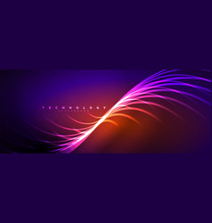 Light Beams Neon Lines Abstract Background