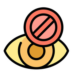 Eye Care Icon Flat