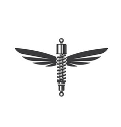 Shock Absorber Wings Icon Design