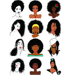 American Afro Woman Bundle