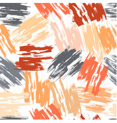 Expressive Orange And Gray Colors Strokes Pattern