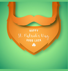 Happy Saint Patrick S Day Design In Paper Art