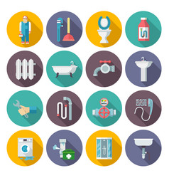 Plumbing Icons Set