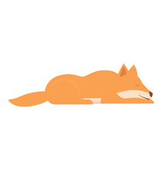 Sleeping Dingo Dog Icon Cartoon Australian