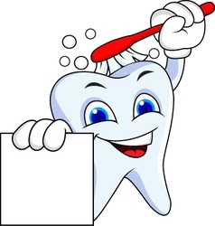 Tooth cartoon Royalty Free Vector Image - VectorStock