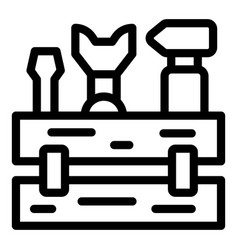 Open Toolbox Icon Outline Tool Case