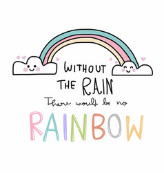 Without Rain There Would Be No Rainbow