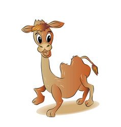 Cute Cartoon Camel Character