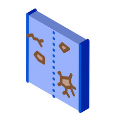 Broken Road Isometric Icon