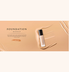 Liquid Foundation Makeup Advertising