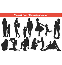 Mom And Son Or Silhouettes Collection