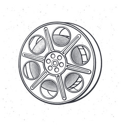 Outline Film Stock Vintage Camera Reel Movie