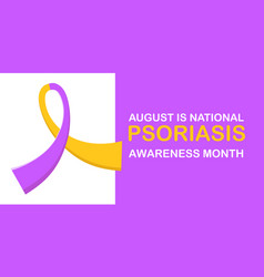 Psoriasis Awareness Month Concept Horizontal