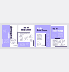 Change Resisting Reasons Purple Brochure Template