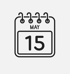 Icon Page Calendar Day - 15 May