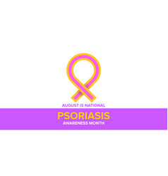 Psoriasis Awareness Month Concept Horizontal