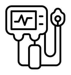 Breathing Ventilator Medical Machine Icon Outline