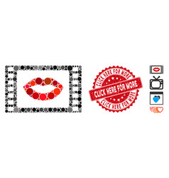 Collage Love Story Movie Icon With Grunge Click