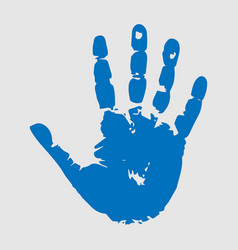 Hand Print On White Background