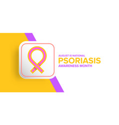 Psoriasis Awareness Month Concept Horizontal