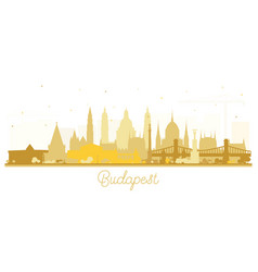 Budapest Hungary City Skyline Silhouette