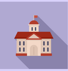 Class School Building Icon Flat Study Life