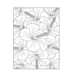 Doodle Flower Drawing Coloring Page For Adults