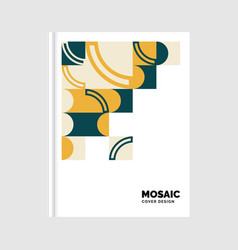 Flat Mosaic Book Cover Template