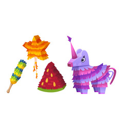 Mexican Pinata For Children Birthday Party Cartoon