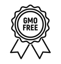 Gmo Free Emblem Icon Outline Dna Food