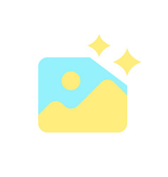 Photo Editing Flat Color Ui Icon