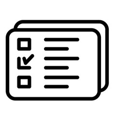 Redesign List Icon Outline Style