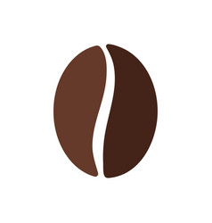 Single Solid Coffee Bean Icon