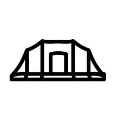 Activity Tent Vacation Line Icon