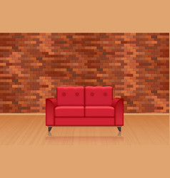 Livingroom Interior With Brick Wall Decoration