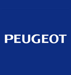 Peugeot Brand Logo Symbol Name White Design