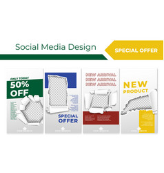 Social Media Story Set For Store Special Offer