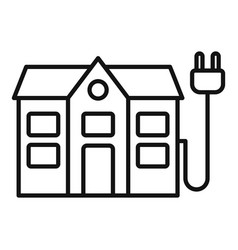 House Smart Consumption Icon Outline Money